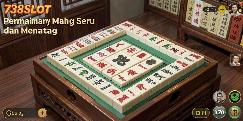 Screenshot gameplay seru di 738SLOT menampilkan tantangan Mahjong.
