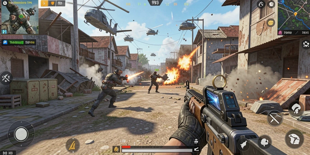 Gameplay seru dalam pertempuran TPS yang mengasyikkan.