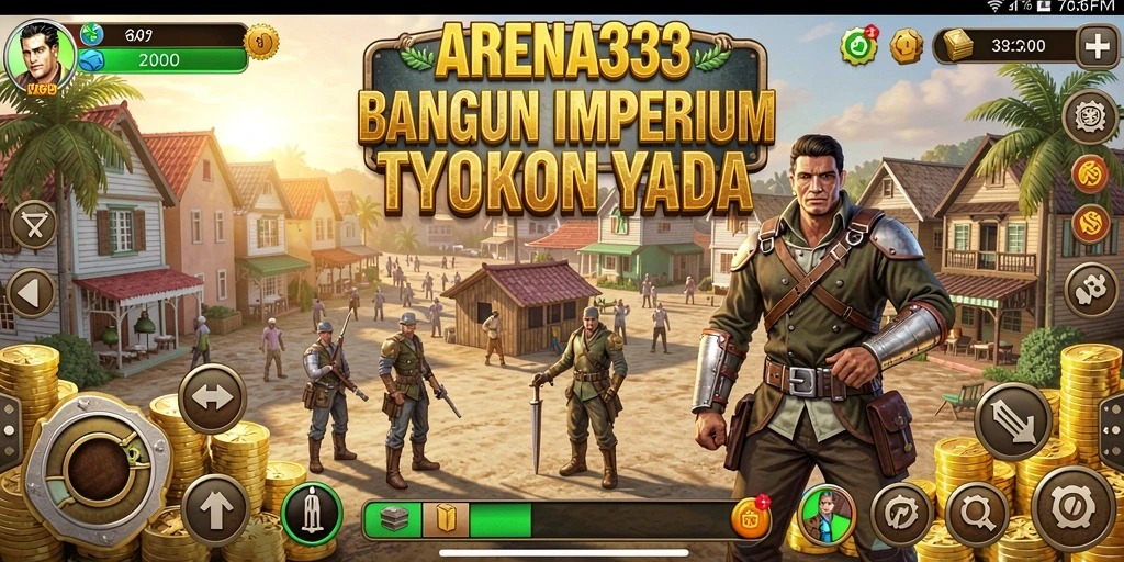 Tangkapan layar gameplay ARENA333 menampilkan saat-saat strategis dalam membangun empire.