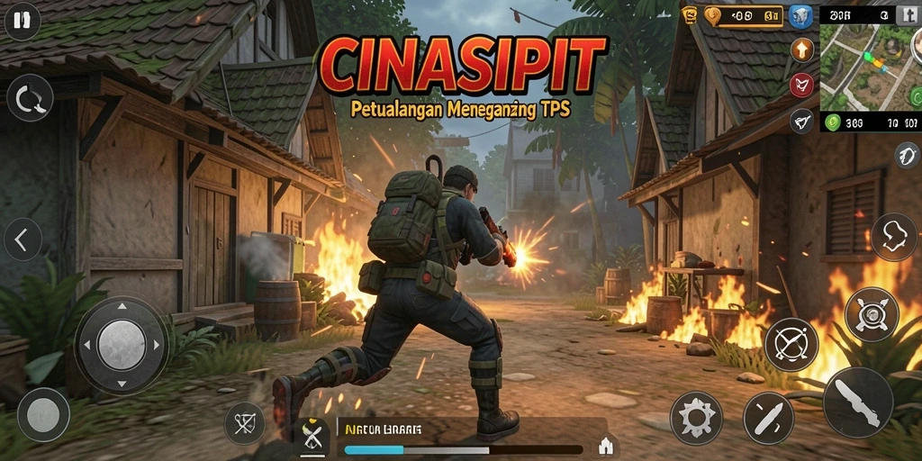 Tampilan gameplay menegangkan dalam CINASIPIT.
