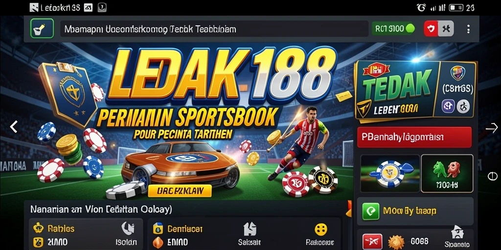 Tampilan utama <strong>LEDAK188</strong> dengan opsi taruhan olahraga yang menarik.