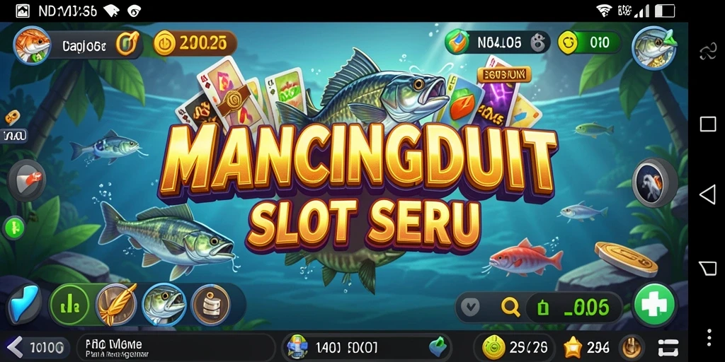 Gameplay MANCINGDUIT yang menarik dan mendebarkan di layar.