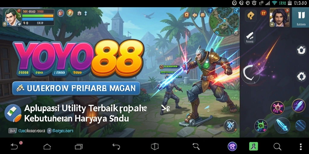 Tampilan antarmuka pengguna YOYO88 yang memudahkan penggunaan aplikasi Utility.